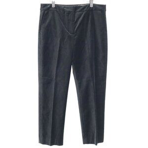 J. Crew Kate Velvet Slim Fit Pant Women 12 Black Timeless Corporate Business NWT